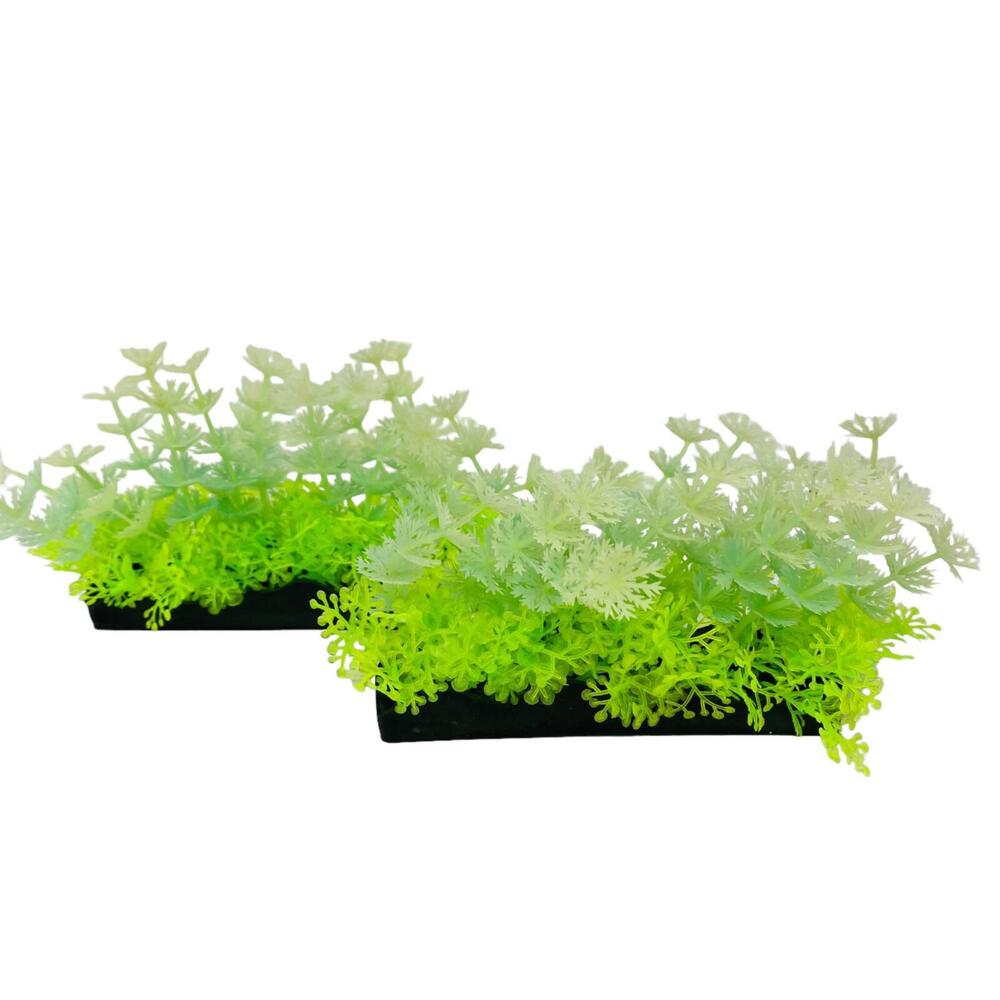 Penn Plax Aquarium Plant Glow Bunch Plant Medium/Green (2 pack)